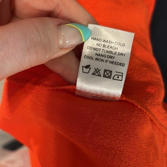 Lovers + Friends Gracie Mini Dress Split Sleeves V-neck in Coral Reef Size Small - Picture 11 of 12